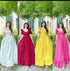 Vintage Sweetheart Neckline Puff Sleeves Maxi Dresses